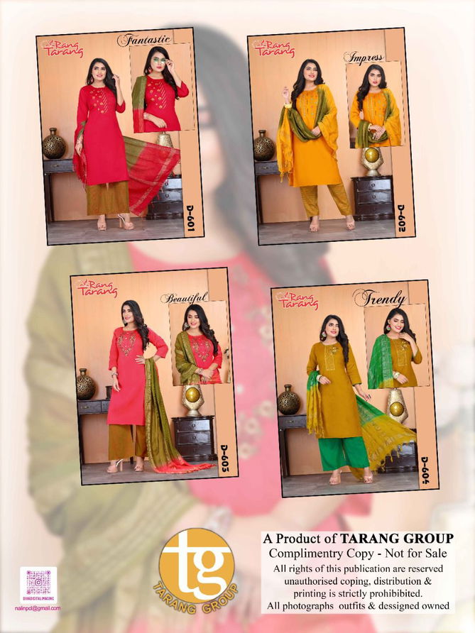 Rang Tarang Fantastic 4 Fancy Designer Festive Wear Ready Made Collection